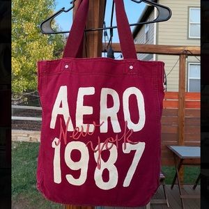 Maroon Aeropostal Large Shoulder Bag